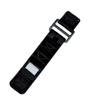Ремінець для годинника Nylon Pro Black 20 мм Modfit, чорний нейлоновий браслет