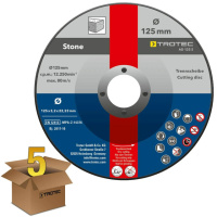 Круг отрезной по камню Trotec 125х22.23х3.2 (5 шт) (6225001101)