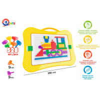 Игрушка «мозаика 8 Технок», арт. 3008TXK, 528 фишек