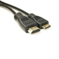 Кабель мультимедийный HDMI A to HDMI C (mini), 2.0m PowerPlant (KD00AS1273)