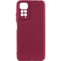 Чохол Silicone Cover Lakshmi Full Camera (A) для Xiaomi Redmi 10, Бордовий / Marsala - купити в SmartEra.ua