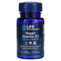 Life Extension Vegan Vitamin D3 125 mcg (5000 IU) 60 рослинних капсул