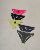 Жіночі бавовняні трусики - кольорові з котиками    M, L, XL, 2XL    5 шт.