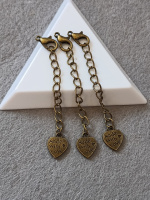 Удлинитель с карабином/  Бронза/ Карабин 12 мм/ цепь 5 см