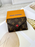 Гаманець Louis Vuitton конверт міні-  LUX якість у фірмовій коробці червоний