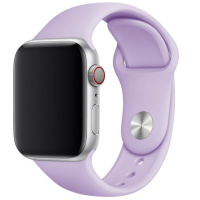 Силіконовий ремінець для Apple watch 38mm / 40mm (Бузковий / Dasheen) - купити в SmartEra.ua