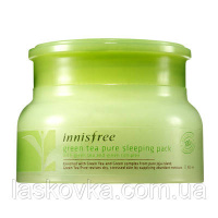 Нічна маска із зеленим чаєм Innisfree Green Tea Pure Sleeping Pack