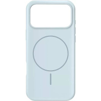 DM Чохол Silicone Case Thin Circle with MagSafe для iPhone 17 Pro Max New Sky Blue