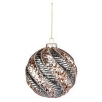 Игрушка на елку Novogod'ko 973863 10 см темно-зеленая матовый орнамент