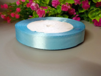 Атласная лента/ 1,2 см/ 23 метра/ голубой