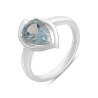 Серебряное кольцо CatalogSilver с натуральным топазом 2.231ct, вес изделия 3,1 гр (2171751) 17 размер