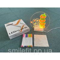 Нічник-дошка акрилова з підсвічуванням та маркерами WordPad 5502