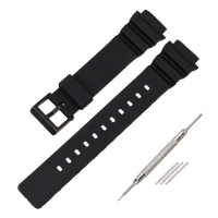 Ремінець для годинника Casio MRW-200H All Black, поліуретановий чорний аксесуар