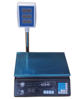 Весы торговые электронные со стойкой ACS-40, 40кг