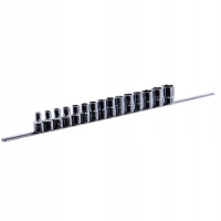 Набор 12-гранных головок на планке TOPTUL 12-гр. 1/2« 15ед. 8-24мм GAAQ1602U-12