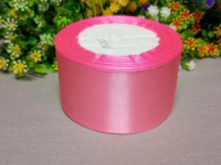 Атласная лента/ 5 см/ 23 метра/ розовый 005