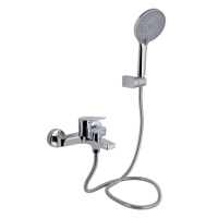 Змішувач для ванни Qtap Stenava New (з душовим гарнітуром) QTSTE259CRM45537 Chrome