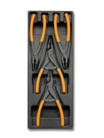 T145 - Набор плоскогубців для стопорних кілець 4 предмети