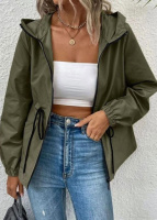 Жіноча подовжена вітровка на підкладці «Lexy» оптом | Батал Хакі, 50-52