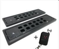 Рамка двойная перекид для номера авто переворот номера авто пультом 2 шт  114434