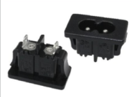 Роз'єм живлення 220v AC - C8 -Inlet series L-KLS1-AS-222-5S під пайку Q2400