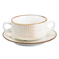 Тарелка для супа глубокая 300 мл с блюдцем HP23388