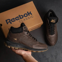 Зимові шкіряні ботинки Reebok коричневі