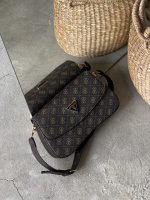 Сумка жіноча Guess Noelle багет коричневий