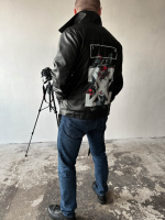 Шкіряна куртка (косуха) чоловіча стильна