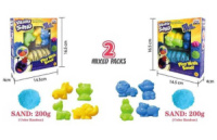 Кінетичний пісок 1907 D (96/2), 200 гр, 4 форми в коробці