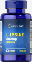 Puritan's Pride L-Lysine 500 mg 100 капсул