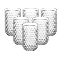 Набор стаканов 6 штук по 450 мл стеклянные прозрачные HP4154