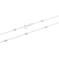 Серебряная цепочка CatalogSilver с без камней, вес изделия 2,2 гр (2154280) 450 размер