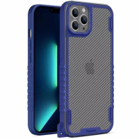 Чохол для iPhone 12 Pro Max TPU+PC TRAVEL Carbon (Синій) - купити в SmartEra.ua