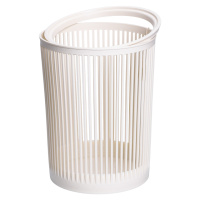 Корзина для мусора пластиковая в офис для бумаги 8 (л) корзина под мусор мусорное ведро Белый HP-45-8BE