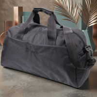 Текстильная дорожная сумка для поездок спорта и туризма FABRA 22581 Черная