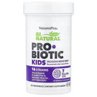 Пробіотик для дітей, 7 млрд КУО, смак ягід, GI Natural, Probiotic Kids, Natures Plus, 30 жувальних таблеток
