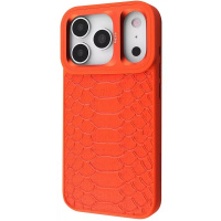 DM Чохол Kajsa Snake Pattern with Magnetic Ring iPhone 17 Pro Max Orange (Код товару:43752)