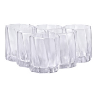 Набір склянок 3-D print 6 штук по 300 мл, прозорий