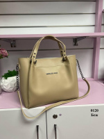 Беж - велика, стильна та вмістка сумка, легко вміщує формат А4 (0120)