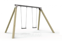 Гойдалка подвійна на металевій балці (EN 1176)