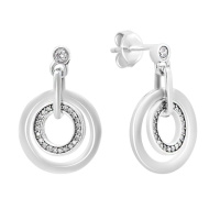 Серебряные серьги CatalogSilver с фианитами (2160397)