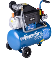 Масляний повітряний компресор EnerSol ES-AC180-25-1 : 230В, 25л, 1,5 кВт, 8 бар, 20 кг