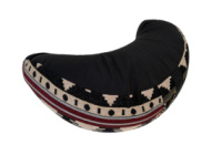 Подушка для медитації Напівмісяць Kolo 46х17х15 см Етно Чорний