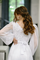 Коктейльна Сукня На Розпис 23048 Біла