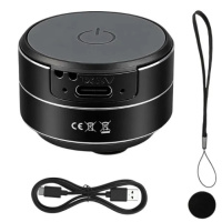 Вібраційна Bluetooth-колонка Hombasing 3 Вт з магнітом і присоскою • Бездротова міні-колонка Hombasing Bluetooth 5.3 з акумулятором і заряджанням...