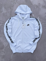 Кофта Nike унісекс лампас біла