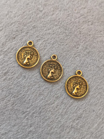 Подвеска металл/ 16×11 мм/ бронза