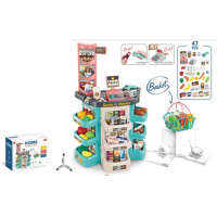 Ігровий набір магазин-супермаркет 668-86 прилавок, каса, сканер, звук, світло, 47 предметів