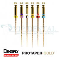 ПроТейперы GOLD (ProTaper®) машинные SX-F3 dentsply protaper gold files SX-F3